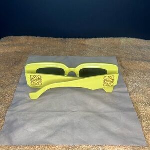 Loewe Bright Yellow Sunglasses with Logo Detail